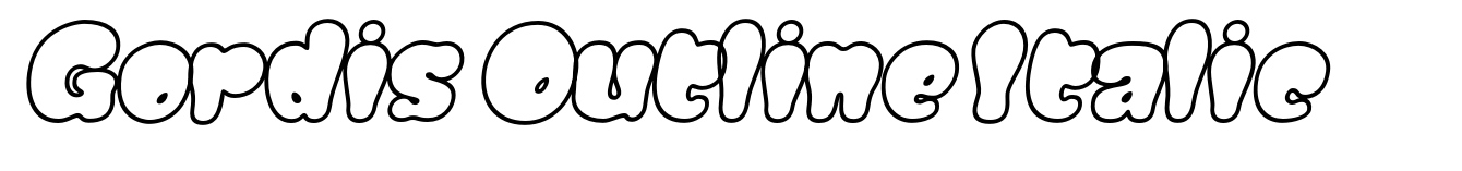 Gordis Outline Italic